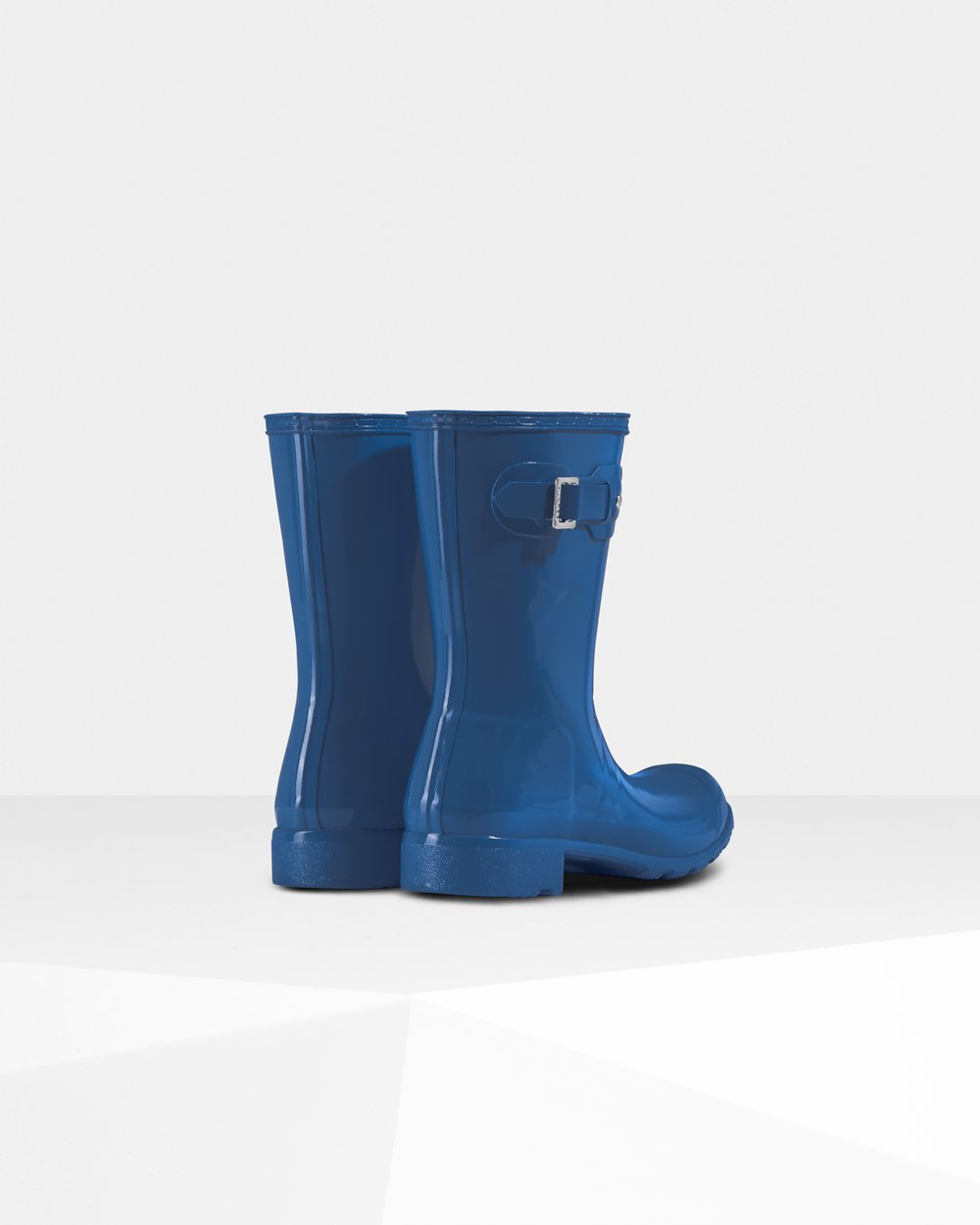 Hunter Mujer Original Tour Foldable Gloss - Botas de Lluvia Azules - 907-BCZOGL